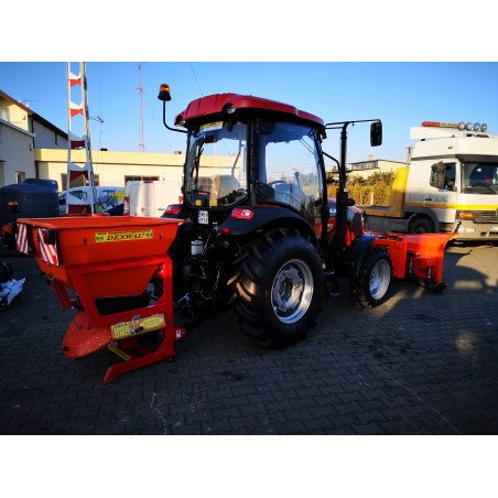 Zestaw komunalny LOVOL M504 z kabiną, pługiem Strzałka 2,0m i piaskarką