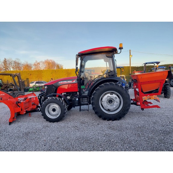 Zestaw komunalny LOVOL M654 + pług Strzałka 2.0m + piaskarka