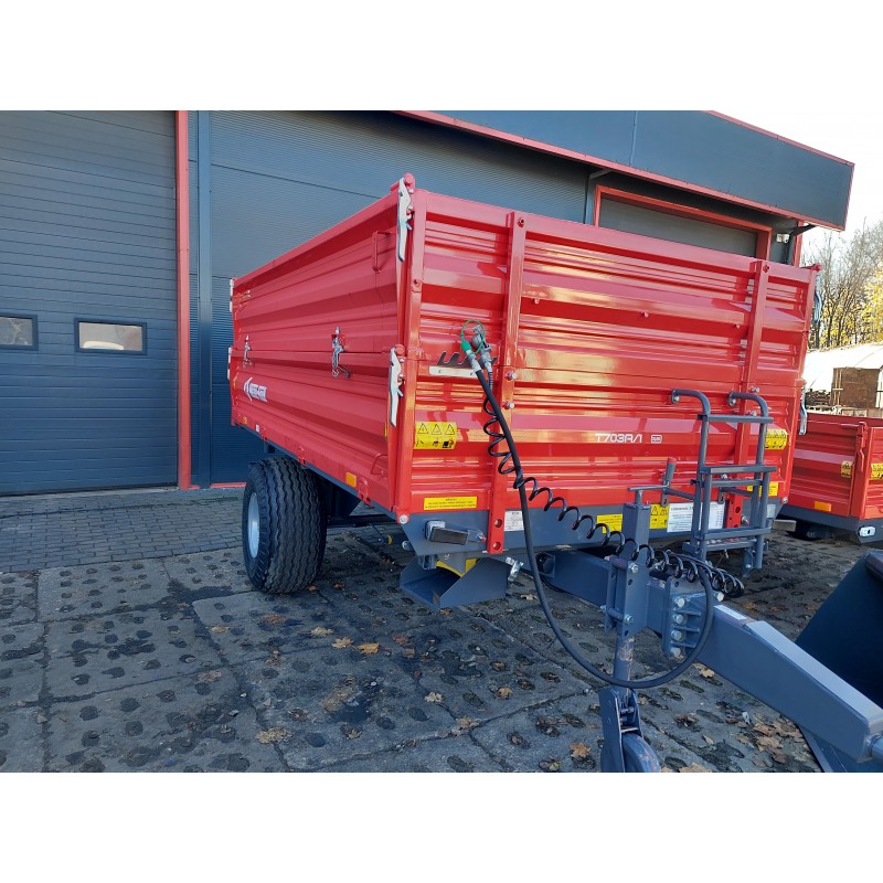 Metal-Fach Przyczepa T703A/3 | Ładowność 5 ton, jednoosiowa