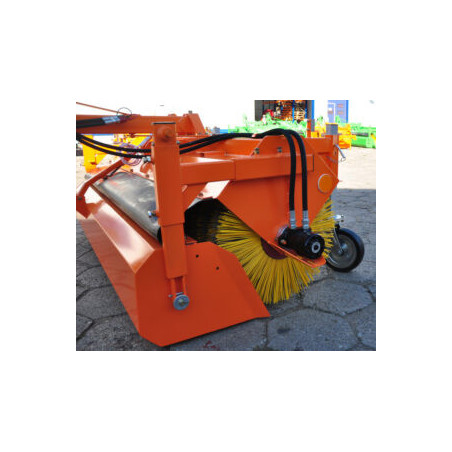 Zamiatarka ciągnikowa 1,6 m ze zbiornikiem na śmieci