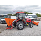 Zestaw komunalny LOVOL M404 + pług mocowany bezpośrednio z piaskarką lej